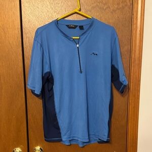 L.L. Bean Men's Two-Tone Blue Button Down Shirt